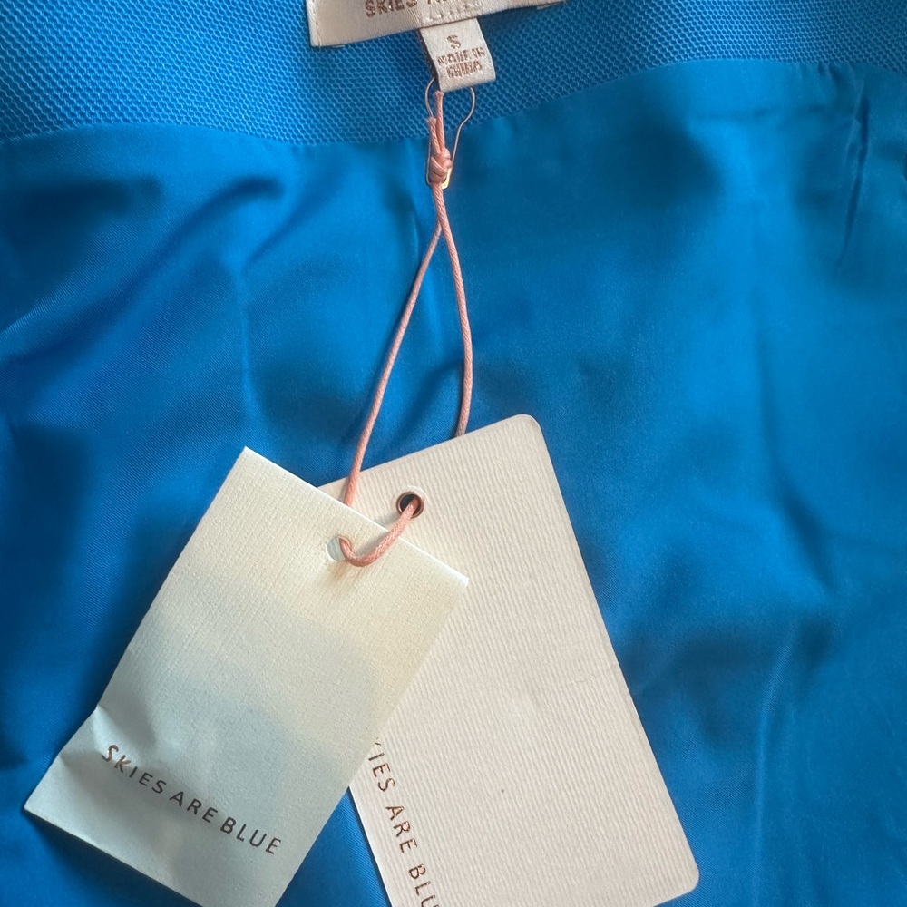 Skies Are Blue Women's Blue Vest - Picture 4 of 8